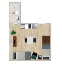 Grundriss Appartment 4